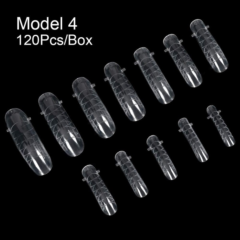 Rolabling Nail Tips Clear Acrylic Nail Tip Fake Nails With