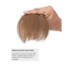 PARXITN Clip-In Bangs, Real Hair Front Fringe, Unique Irregular Fringe