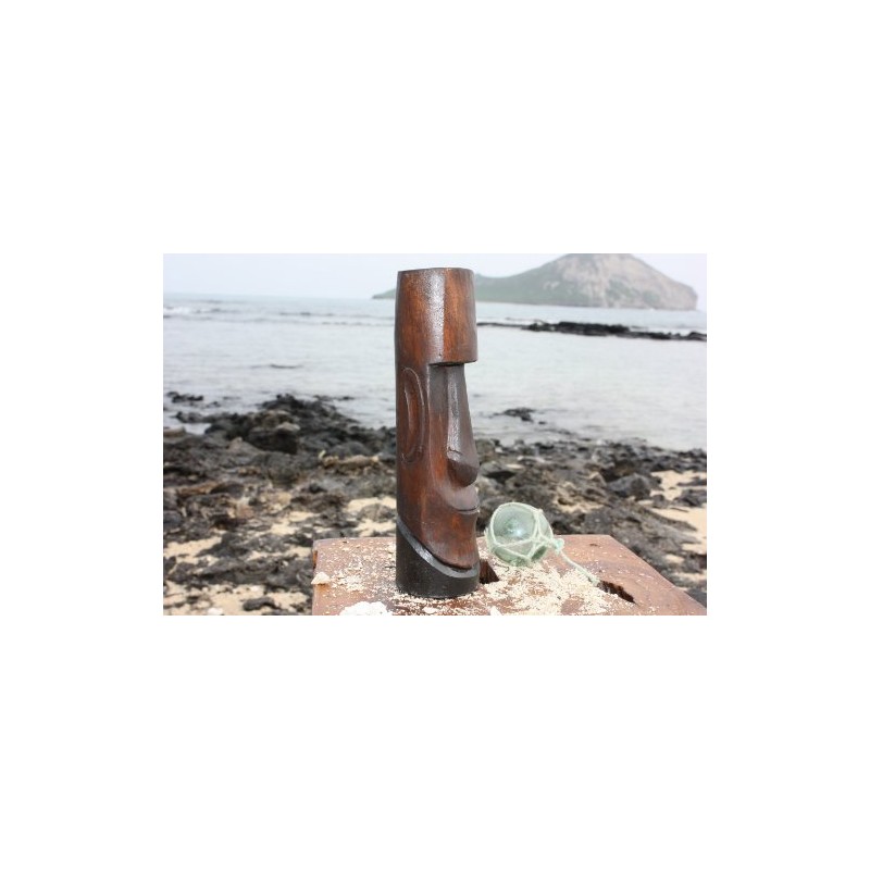 Moai Easter Island Tiki Totem 6" - Hand Carved |