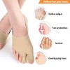 TISCH 2 Stück Hallux Valgus Korrektur Bandage Mit Fersenband -
