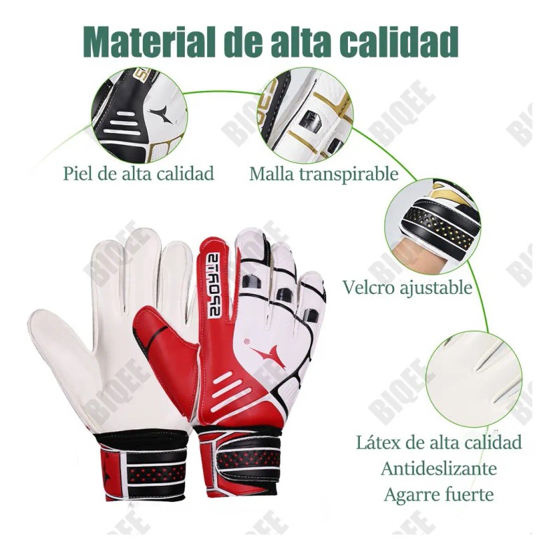 Guantes Profesionales Con Varillas Para Portero De Fútbol