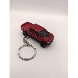 Ford 2023 Ford 1-50 Raptor Dark Red Burgundy Keychain Keyring Black Tinted Windows...
