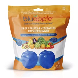 Bluapple Produce Saver 2-Pack - Ethylene Gas Absorber, Keeps Fruits & Vegetab...