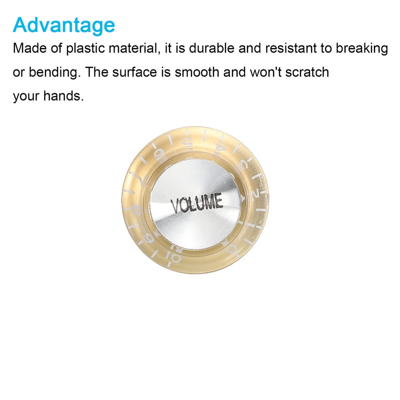 PATIKIL Top Hat Guitar Bell Knobs 6mm/0.24" ID 2 Volume