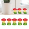30pcs Dollhouse Mushroom Figurine Cute DIY Resin Micro Landscape Garden
