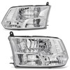 DNA MOTORING Pair OE Style Headlights Compatible with 09-10 Dodge