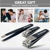 Brookstone Nail Clippers Set - Premium Stainless Steel Nail Clipper
