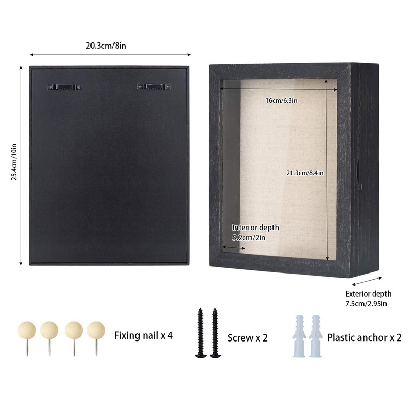 Love-KANKEI Shadow Box Frame 8x10 Shadow Box Display Case with