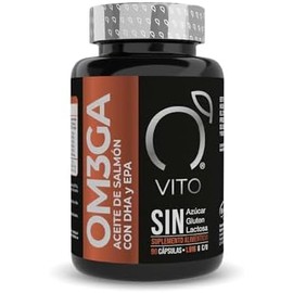 VITO - Omega 3 Aceite de Salmón Noruego - 600 mg EPA DHA - 90 Cápsulas