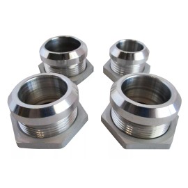 HRC AC & Heater Through Firewall Hose Rings Set Kit #6 #10 & 5/8" Aluminum Polished