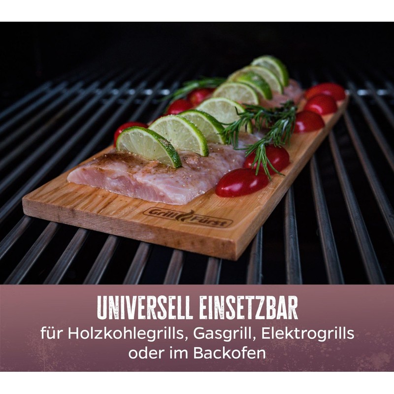 Grillfürst Smoking Boards, Set of 4 - Beech Wood Grill