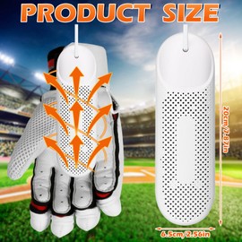 Tujoe Batting Glove Dryer Cleaner and Odor Eliminator Deodorizer Inserts with Thermal Heating and Timer for Baseball Softball Football Golf, Effectively Eliminates Odors