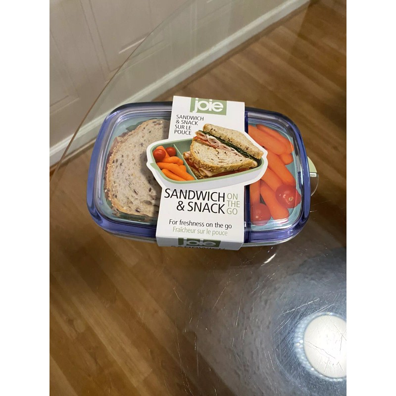 Joie MSC Sandwich And Snack On The Go Container Clear