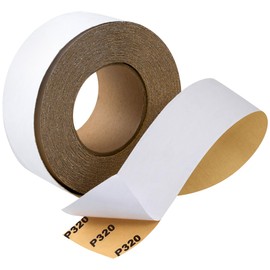 CowboyBOB PSA Longboard Sandpaper Self Adhesive Stickyback PSA Sandpaper Roll 320-Grit Sandpaper Roll 2-3/4in x 20 Yards Aluminum Oxide Longboard Sand Paper Sanding Sheet