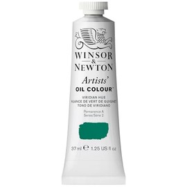 Winsor & Newton 1214696 Artists' Oil Colour, Professional Oil Paint with Maximum Pigmentation and Lightfastness - 37ml Tube, Viridian Hue