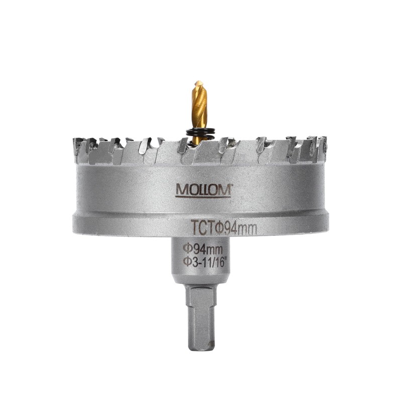 Mollom (3-11/16'' | 94mm) Heavy Duty Carbide Hole Saw with
