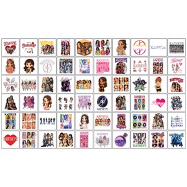 60Pcs Katseye Temporary Tattoos - 2 inche Kpop Girl Group Anime Music Idol Waterproof Fake Tattoo Stickers Supplies for Fans Party Favors Adult Boy Girl Christmas