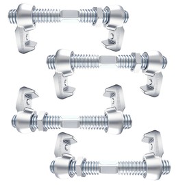 ZUIWAN 4 Pcs Heavy Duty 260 mm Galvanized Shipping Container Bridge Clamps - Intermodal Rail Bridge Fitting Kit for CSC 20ft 40ft Containers