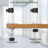 UPGRAVITY White Laptop Desk Mount with Vented Tray for Notebook