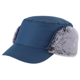 Connectyle Unisex Earmuffs Cap, Outdoor, Winter, Cold Weather Hat, Warm, Work Cap, blue (dark)