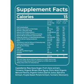 Andy Anand Low-Calorie Lollipops with Multi Vitamins fruit flavored 31 pcs, Kids Love Them! 8.8 oz, Kids Multivitamin Pops, Sweetened with real fruit Juice