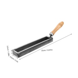 Gatuida European Handle Melting Tool for Gold Silver and High Temperature Crucible Mold for Metal Casting Ergonomic Design for Jewelry Making and Metalworking