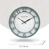 Presentime & Co 13" Farmhouse Series Wall Clock, Shiplap Style,