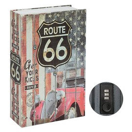 Lysmics Book Safe Box Lock, Hidden Safe, Book-like Design, Dial Type, Security Storage (66 Loads, M)