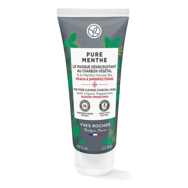 Yves Rocher Mascarilla Facial de Carbón para Imperfecciones 75 ml