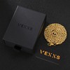 VEXXS Men's Chain 4/6 mm, 18K Gold Coated Stainless Steel