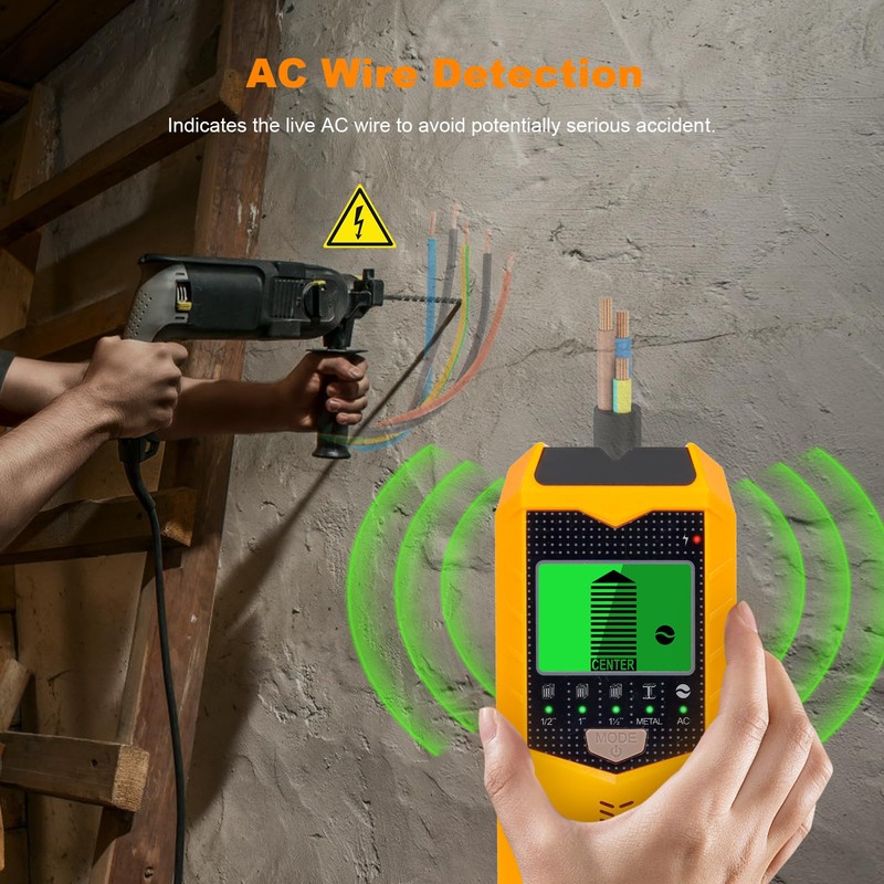 KUUAUX Stud Finder Wall Scanner, 5 in 1 Stud Detector