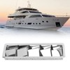 Marine Louvered Vent, 5 Slots Boat Rectangle Stainless Steel Louvered