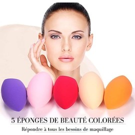 5-teiliger Make-up-Schwamm, Beauty-Mixer, Concealer-Schwamm, Foundation-Schwamm, Beauty-Schwamm-Set für Mixer, Flüssigkeit, Foundation, Cremepuder