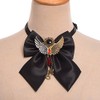 GRACEART Handmade Steampunk Bowtie with Baphomet Wing