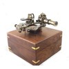 Vintage Antique Marine Anchor Design Handmade Wooden Box Nautical Brass