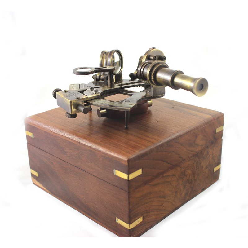 Vintage Antique Marine Anchor Design Handmade Wooden Box Nautical Brass