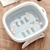Multipurpose multi-folding folding footbath basin footbath footbath portable acupressure crevice storage organization daily home accessories supplies gray