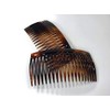 2 x Side Combs Approx. 9 x 4.6 cm Havana