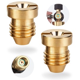 1.1 mm Orifice for Foam Cannon, Universal 1.1 Orifice Foam Cannon for Snow Foam Lance, Brass Foam Cannons Orifices 1.1mm Nozzle Tips for Pressure Washer Snow Foam Lance Parts, 3000 PSI (2 Pack)