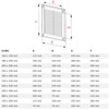 Ventilation Grille 300x300 with fly net. White high quality plastic(TRU-10)