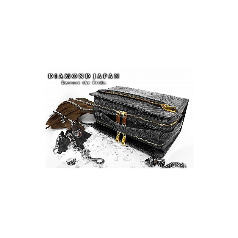 Diamond Japan dj-008 Matte Black Black Croco Crocodile Python Snake