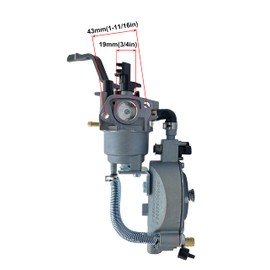 YAMAKATO Dual Tri Fuel Carburetor for Predator 4000 4375 Honda GX160 Generac Champion 163cc 196cc 212cc 224cc Generator Natural gas Gasoline Propane LPG Conversion Kit