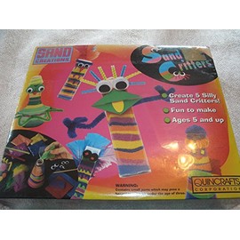 Quincrafts Sand Creations Sand Critter Art Kit Makes Five Silly Sand Critters