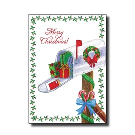 Christmas Mailbox Mail Carrier Thank You Cards 25 pack Postcards Kards by Kaylee