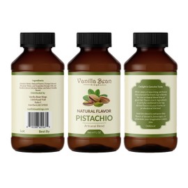 Vanilla Bean Kings Natural Pistachio Extract for Baking and Flavoring - 4 OZ - Premium Quality Natural Flavors for Baked Goods, Desserts, & Cooking