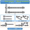 Insaga M16x 10'' J-Bolt Gate Hinge, 304 Stainless Steel J-Bolt
