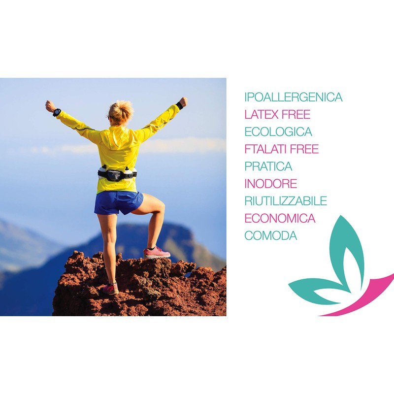 Kit Menstruationstasse MamiCup® M+L (Lila) - Weiches, flexibles, wiederverwendbares medizinisches