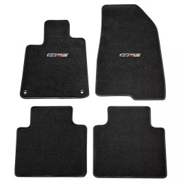 Unbranded For 18-22 Honda Accord Sedan Black Nylon Floor Mats Carpets w/ mugen 4pcs set
