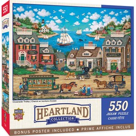 Masterpieces 550 Piece Jigsaw Puzzle for Adults, Family, Or Kids - Oceanside Trolley - 18"x24"
