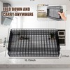 4-Tier Collapsible Cooling Rack – 16" x 10" Adjustable Stackable